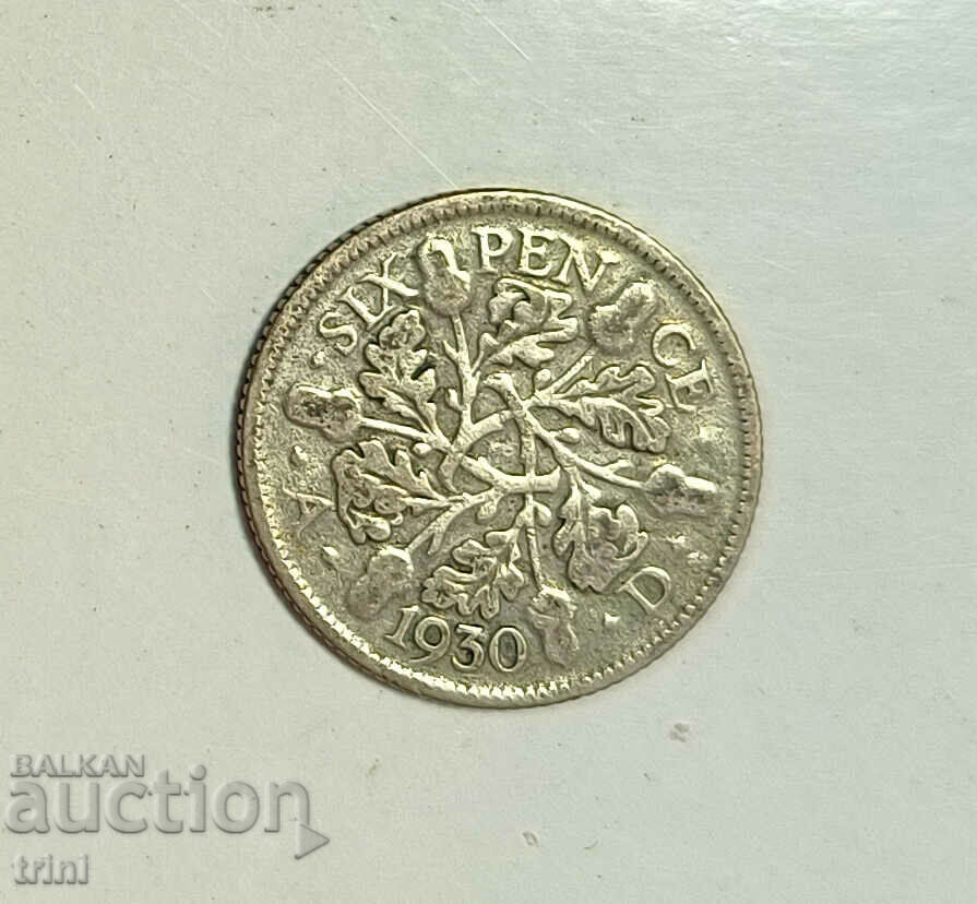 Great Britain 6 pence 1930 year e64