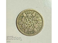Great Britain 6 pence 1930 year e65