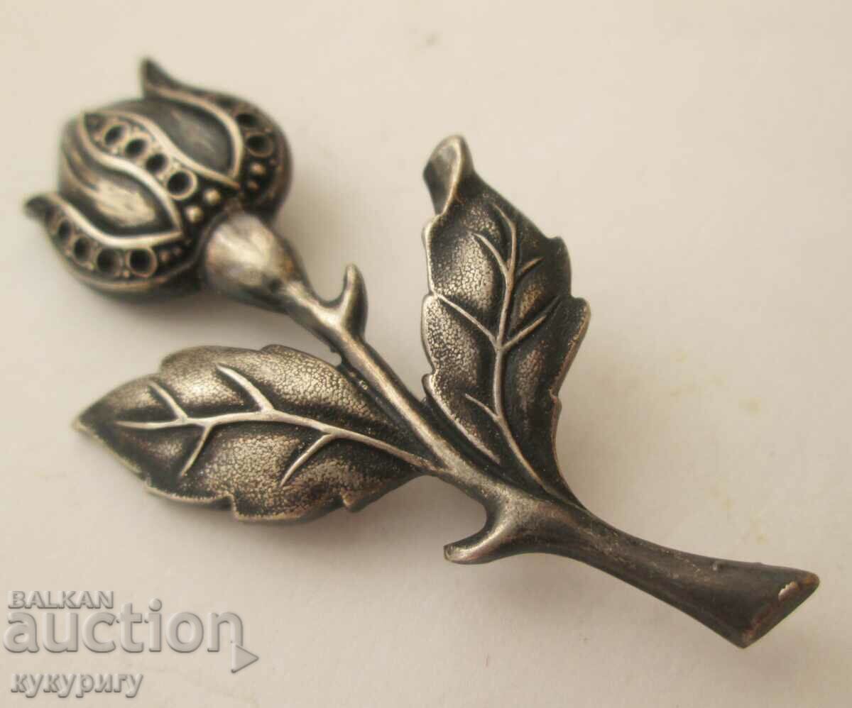 Παράδοση Παλιά φλοράλ κομψή γυναικεία καρφίτσα λουλουδιών