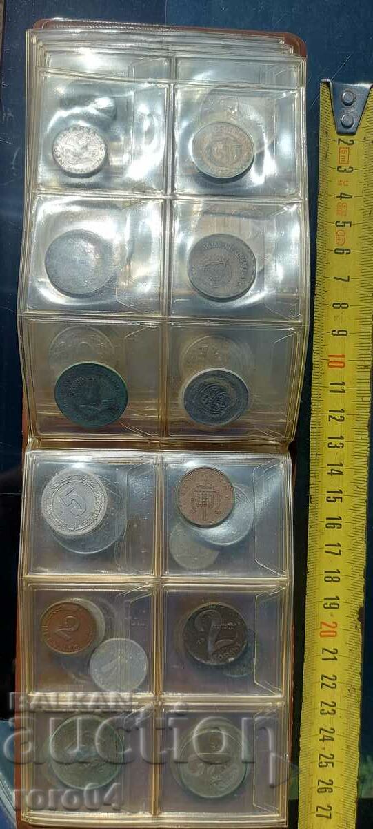 COINS - FOLDER - COLLECTION - 50 PIECES - 5 COINS - FOLDER - COLLECTION - 50 PIECES - 5