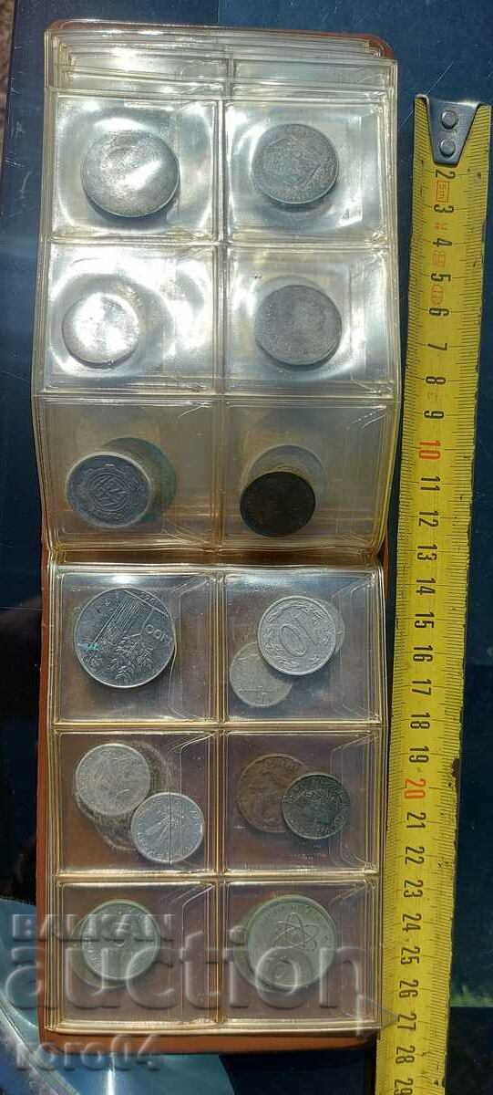 COINS - FOLDER - COLLECTION - 50 PIECES - 6 COINS - FOLDER - COLLECTION - 50 PIECES - 6
