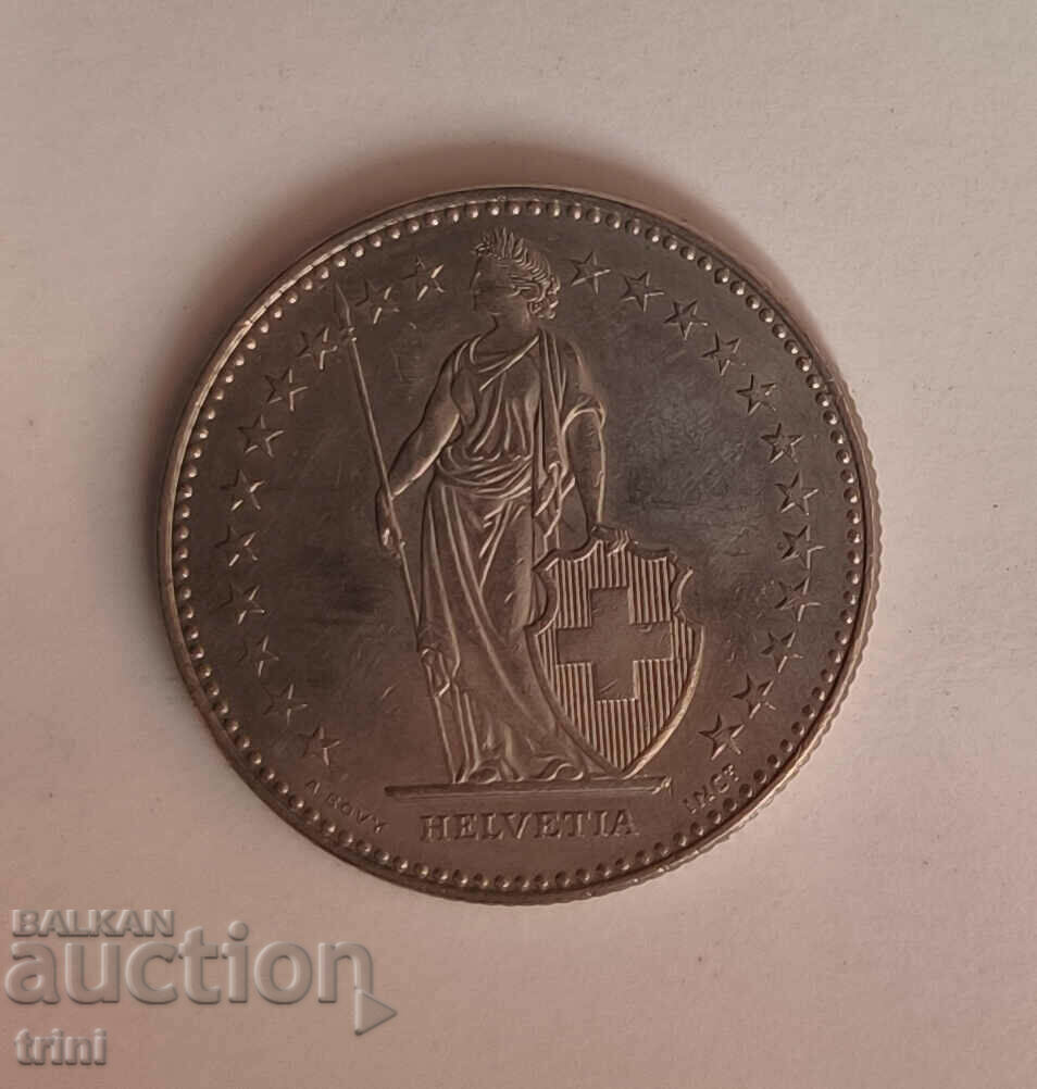 Switzerland 2 francs 1995 year e69