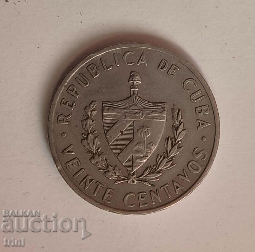 Κούβα 20 centavos 1962 έτος e72