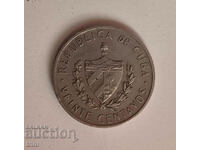 Cuba 20 centavos 1962 anul e72