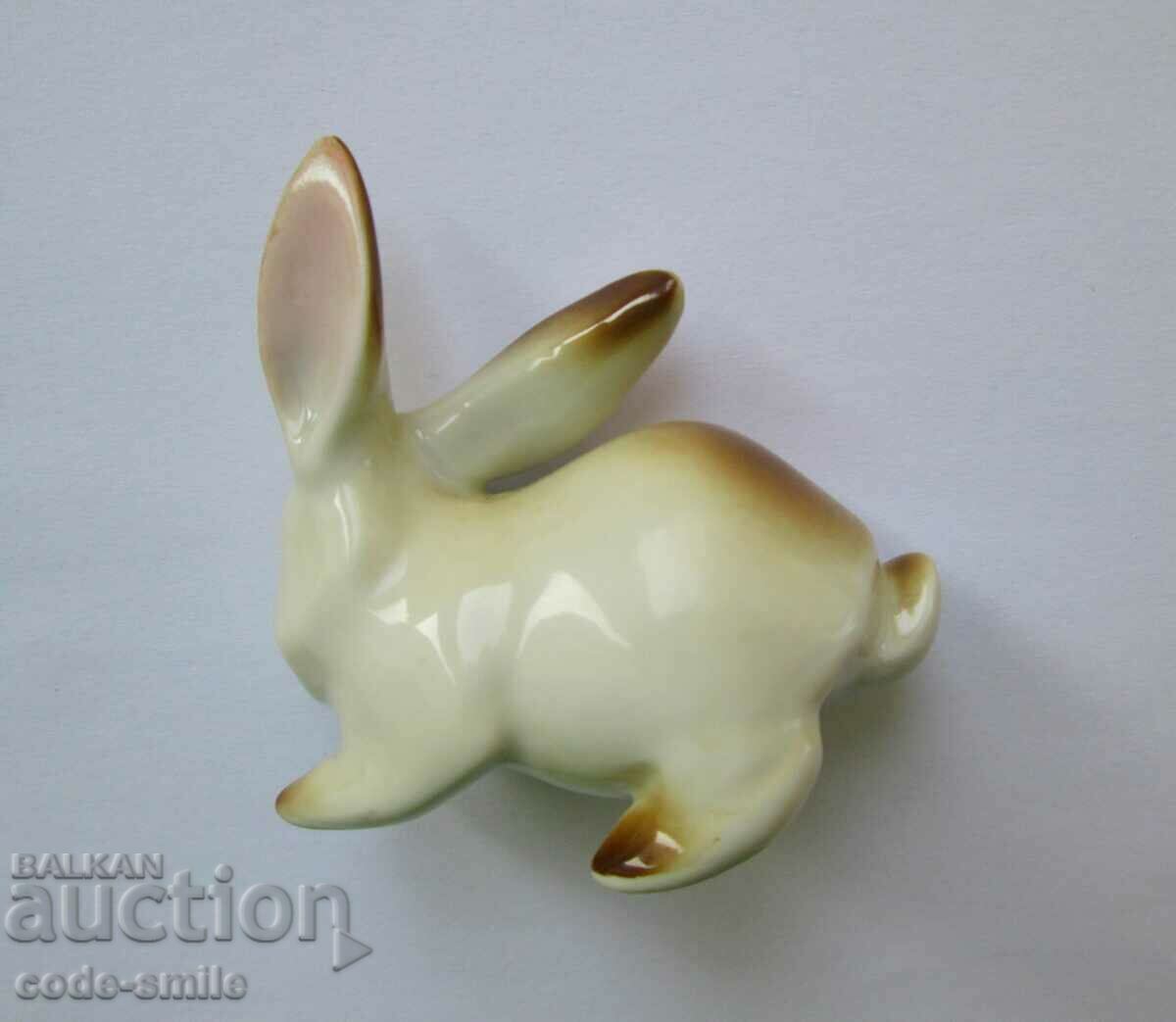 Old small porcelain figurine rabbit figure porcelain with price 55.00 BGN | € 28.12 Old small porcelain figurine rabbit figure porcelain with price 55.00 BGN | € 28.12