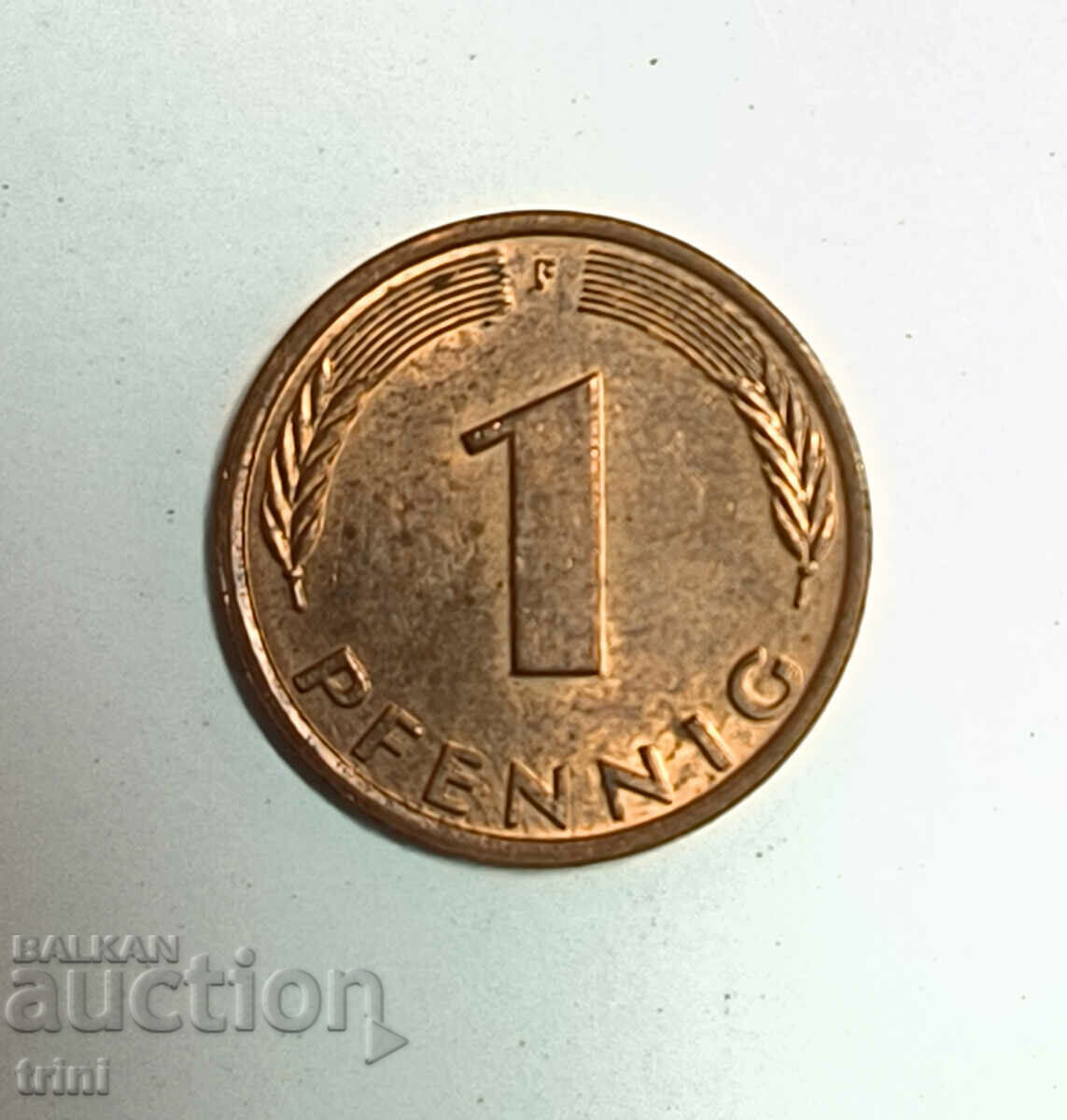 Γερμανία 1 pfennig 1977 έτος 'F' - Στουτγάρδη e179