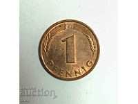 Γερμανία 1 pfennig 1977 έτος 'F' - Στουτγάρδη e179