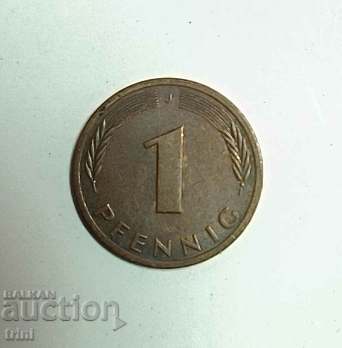 Γερμανία 1 pfennig 1991 'J' - Αμβούργο e180
