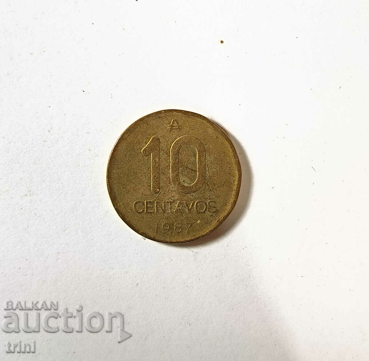 Argentina 10 centavos 1987 an s40