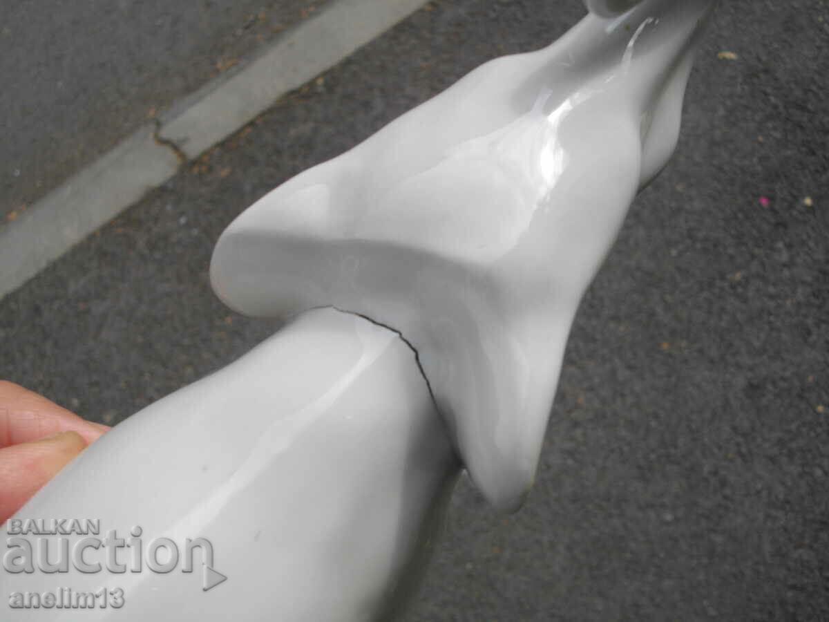 OLD PORCELAIN ELEPHANT FIGURE - 5 OLD PORCELAIN ELEPHANT FIGURE - 5