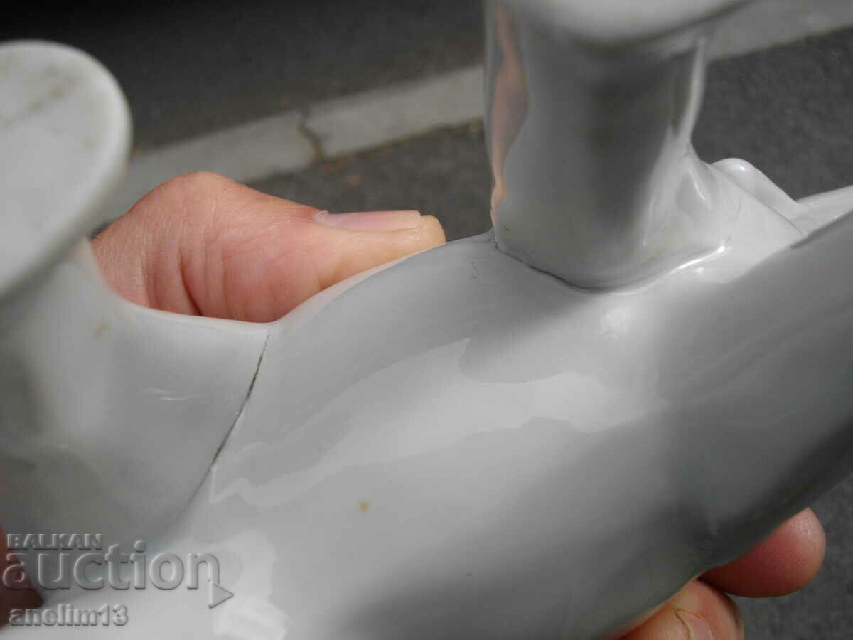 OLD PORCELAIN ELEPHANT FIGURE - 6 OLD PORCELAIN ELEPHANT FIGURE - 6