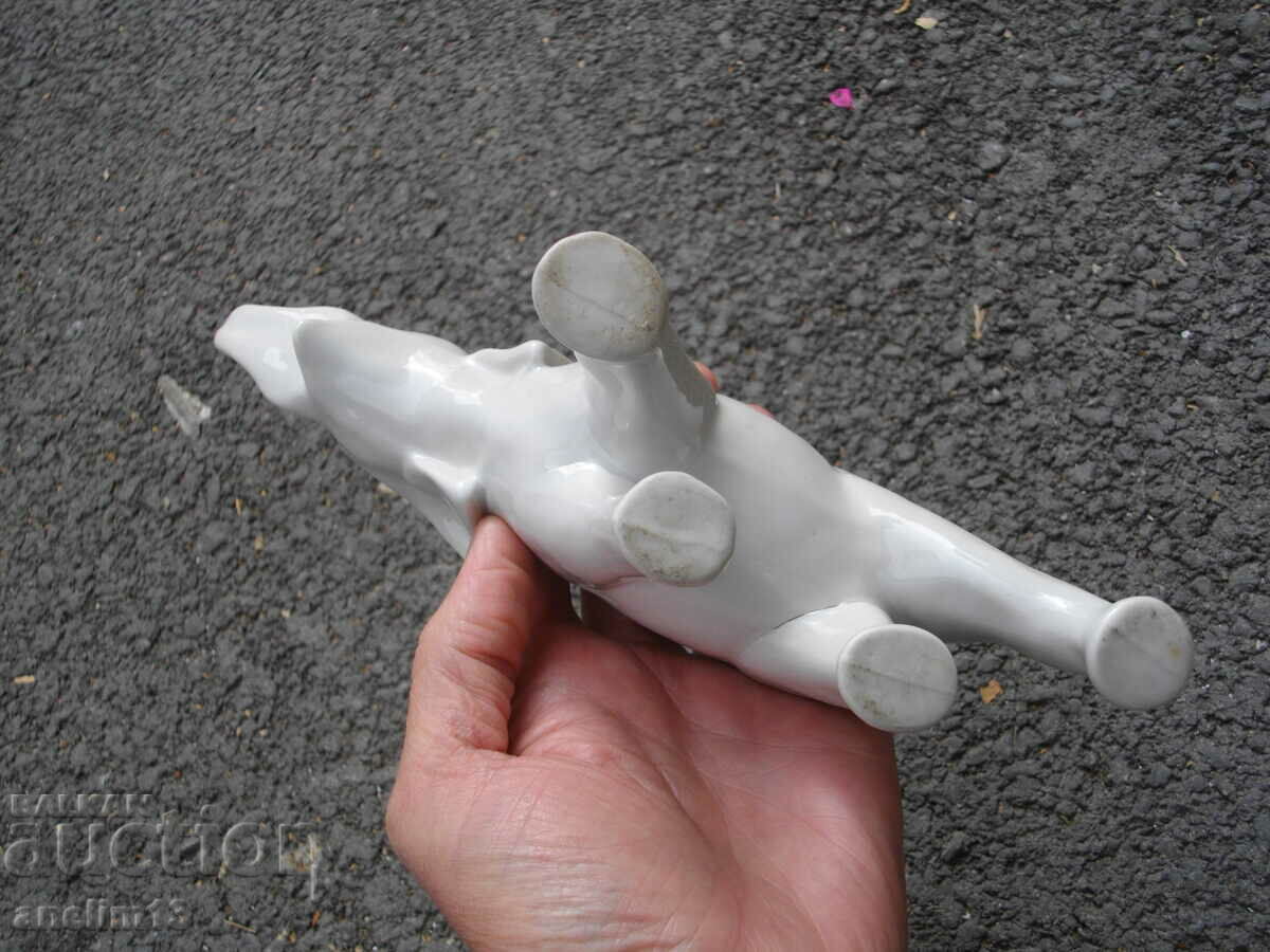 OLD PORCELAIN ELEPHANT FIGURE - 7 OLD PORCELAIN ELEPHANT FIGURE - 7