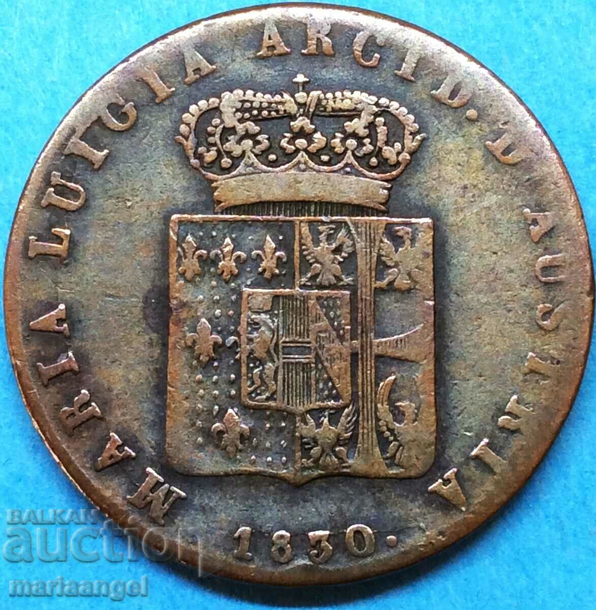 5 centesimi 1830 Italy Parma and Piacenza Maria Luisa 1815-47