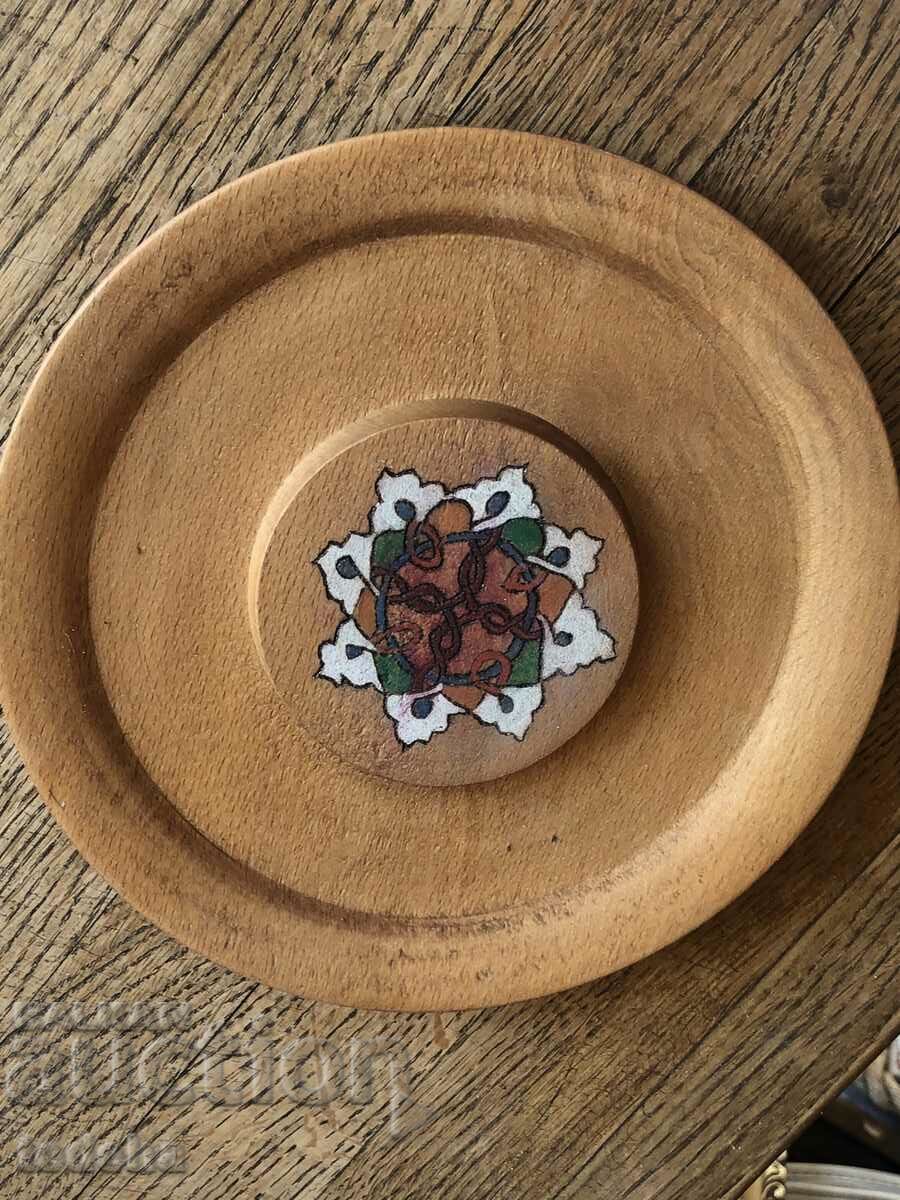 WOODEN WALL PLATE - PERFECT - 5 WOODEN WALL PLATE - PERFECT - 5