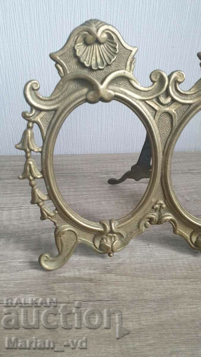 Bronze Double Tabletop Photo Frame with price 100.00 BGN | € 51.13