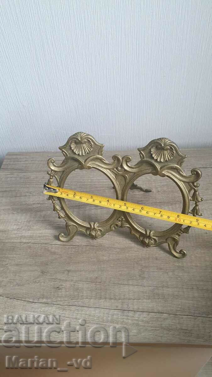 Bronze Double Tabletop Photo Frame - 6