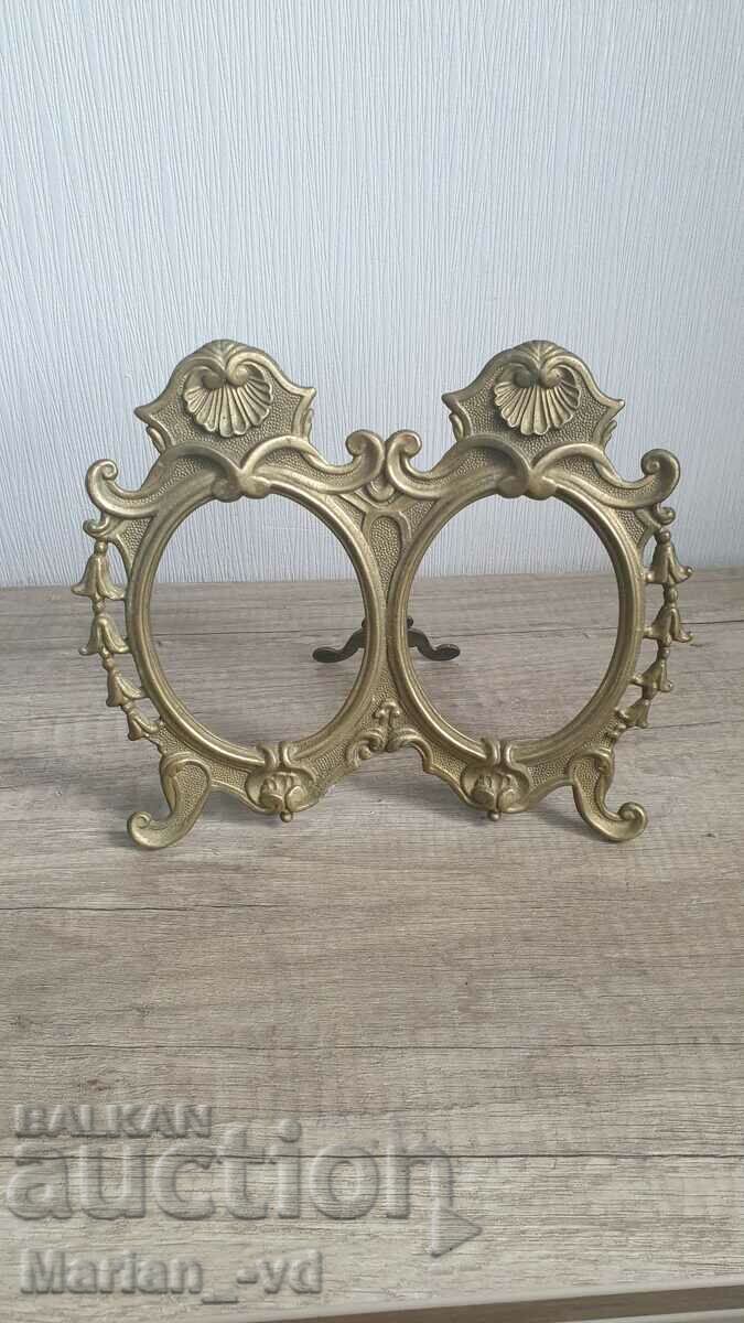 Bronze Double Tabletop Photo Frame