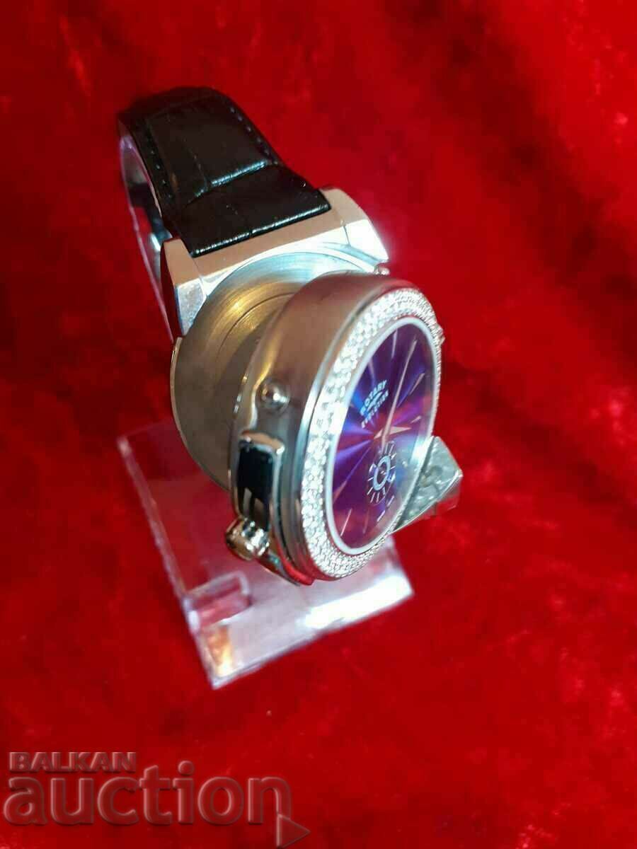 Ρολόι με 2 πρόσωπα και κρύσταλλα Swarovski - Limited Edition - 7 Ρολόι με 2 πρόσωπα και κρύσταλλα Swarovski - Limited Edition - 7