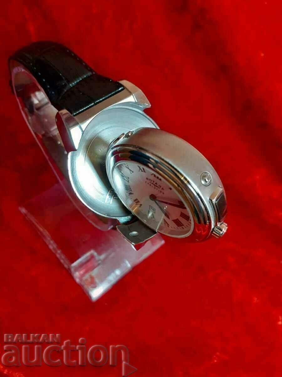 Ρολόι με 2 πρόσωπα και κρύσταλλα Swarovski - Limited Edition