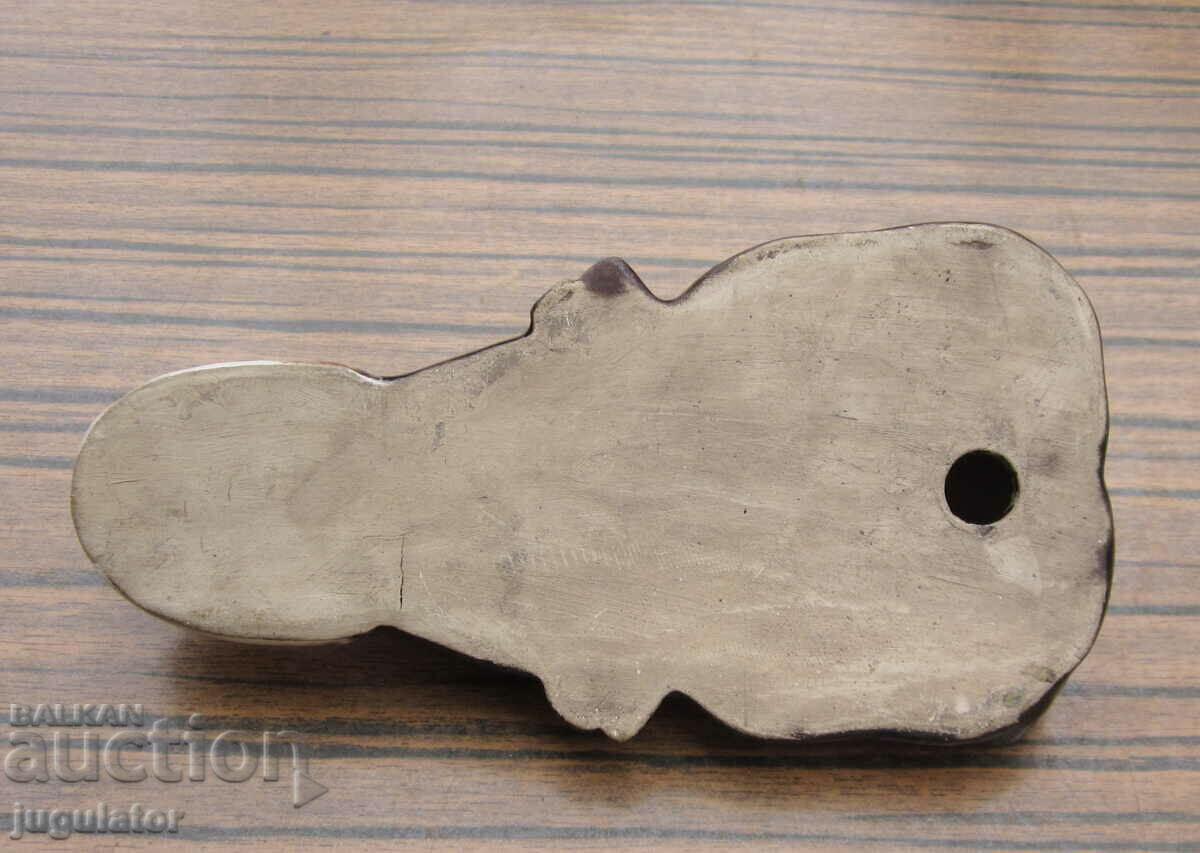 vintage ceramic figure female mask face of a woman for wall - 6