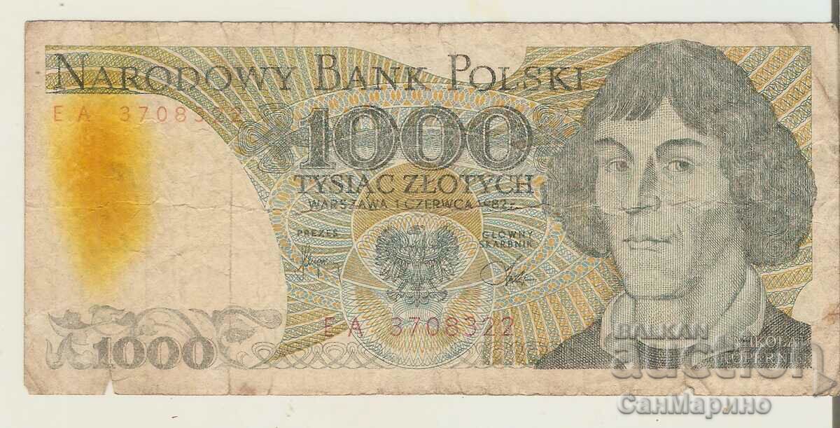 +Poland 1000 zlotys 1982