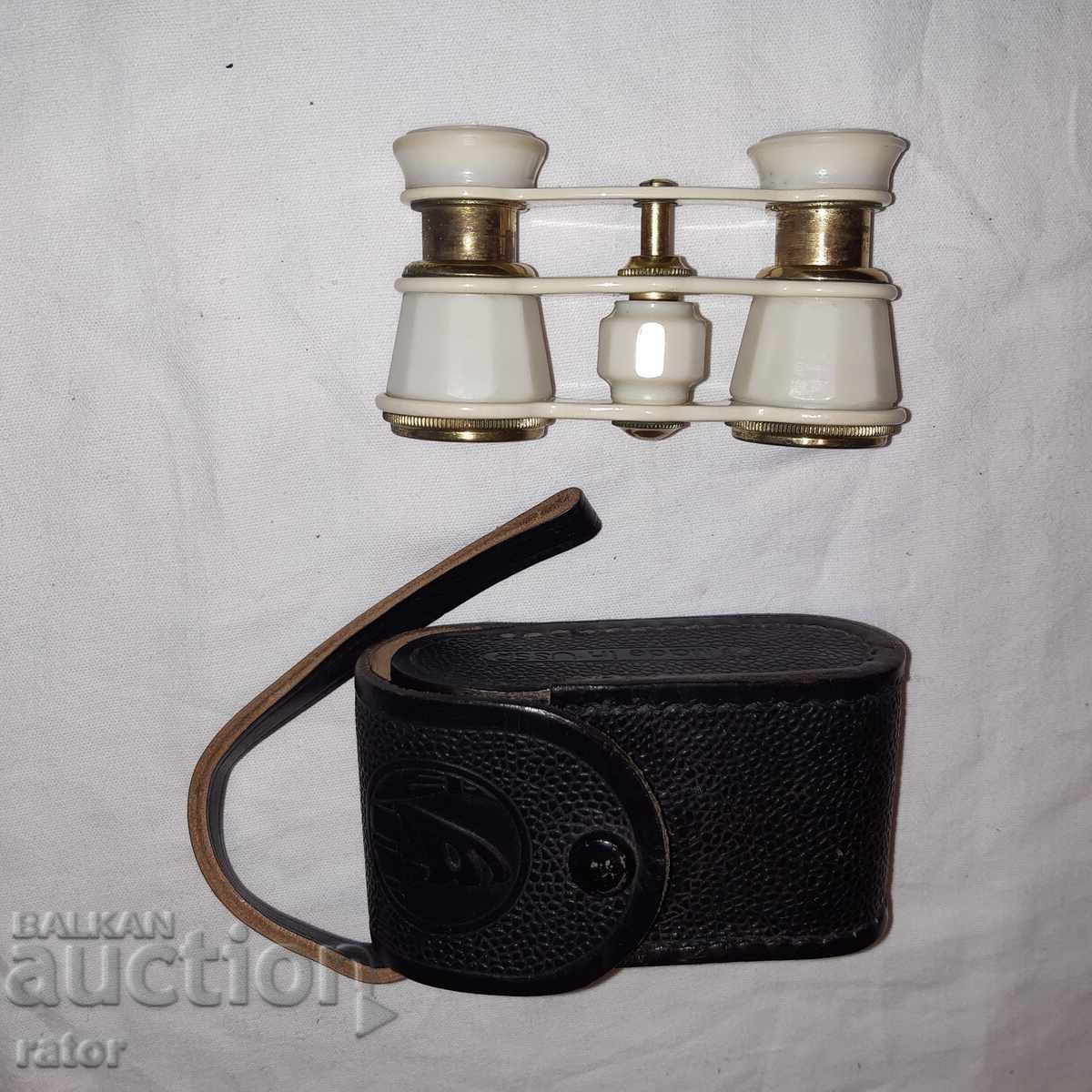 USSR theater binoculars with case