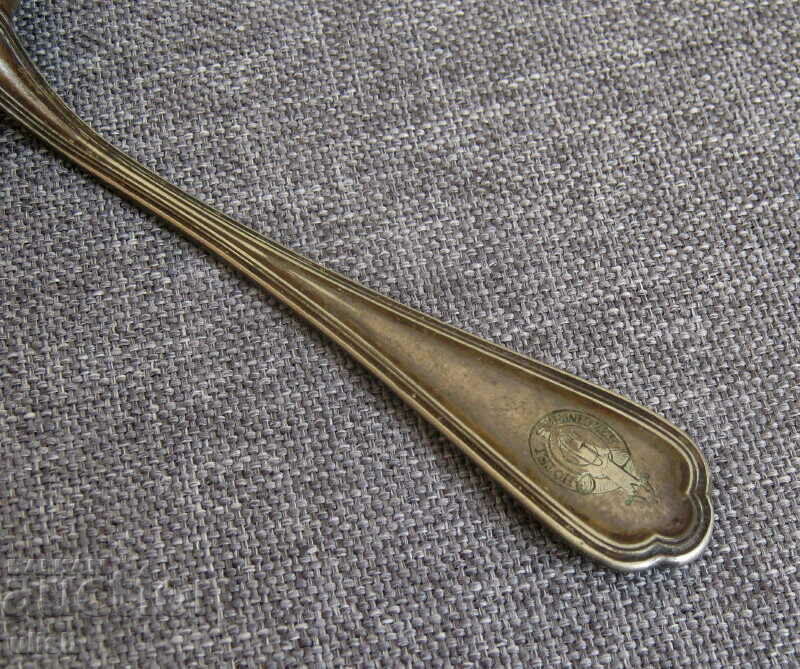 Auction  Old silver plated Hotel Schweizer tea spoon