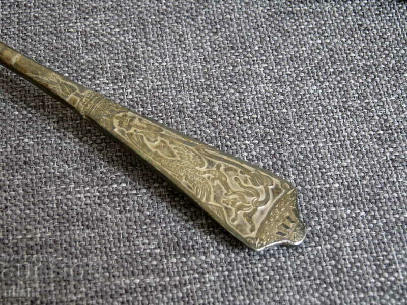 Auction  4 pcs. old art deco silver plated tea spoon