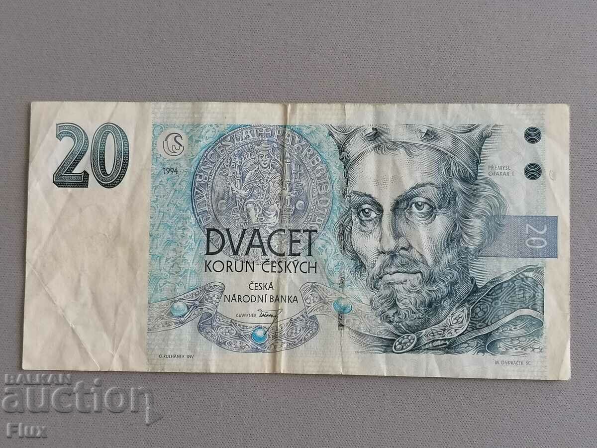Banknote - Czech Republic - 20 crowns | 1994