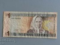 Банкнота - Литва - 1 литас  | 1994г.