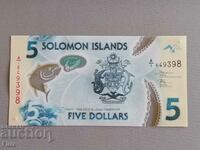 Bancnota - Insulele Solomon - 5 Dolari UNC | 2019