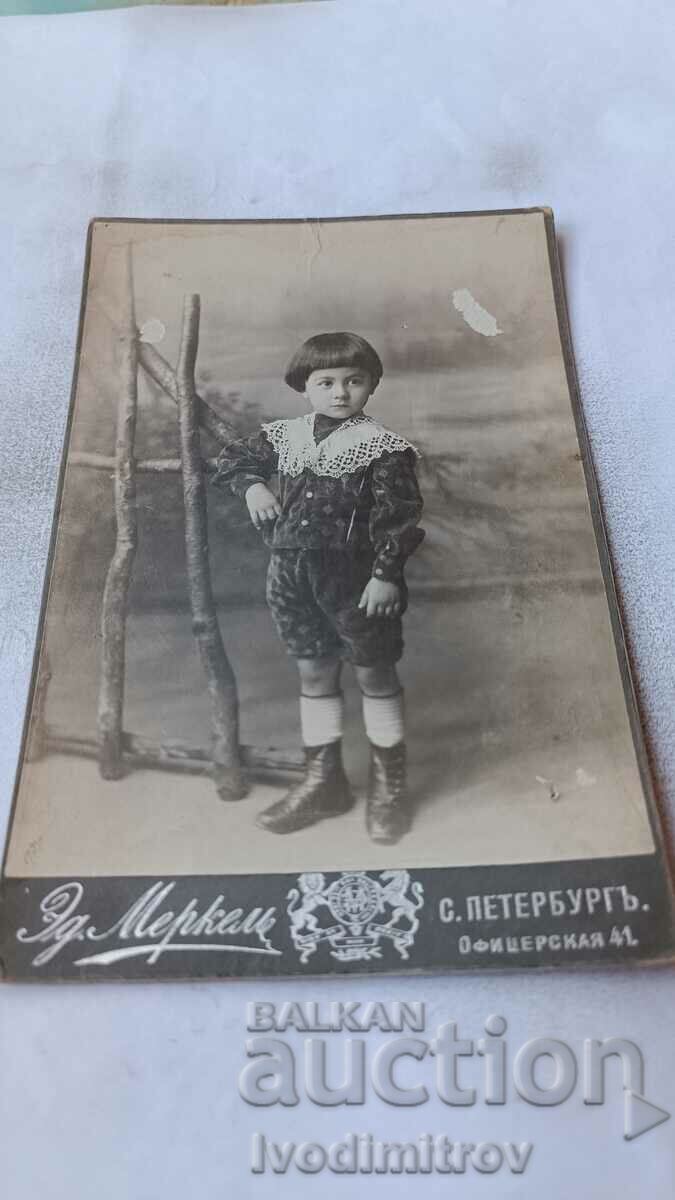 Photo Little boy Carton 1908