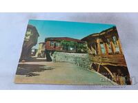 Пощенска картичка Созопол Стари къщи 1962