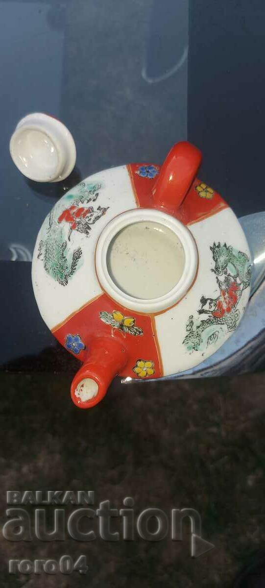 BEAUTIFUL OLD PORCELAIN KETTLE - 7 BEAUTIFUL OLD PORCELAIN KETTLE - 7