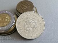 Mонета - Доминикана - 1/2 (половин) песо | 1990г.