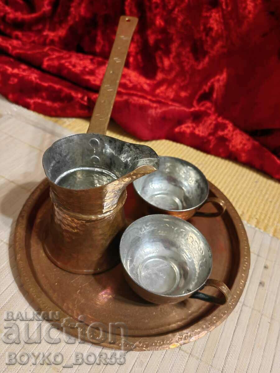 Gorgeous Copper Soc Coffee Set 70's - 7 Gorgeous Copper Soc Coffee Set 70's - 7