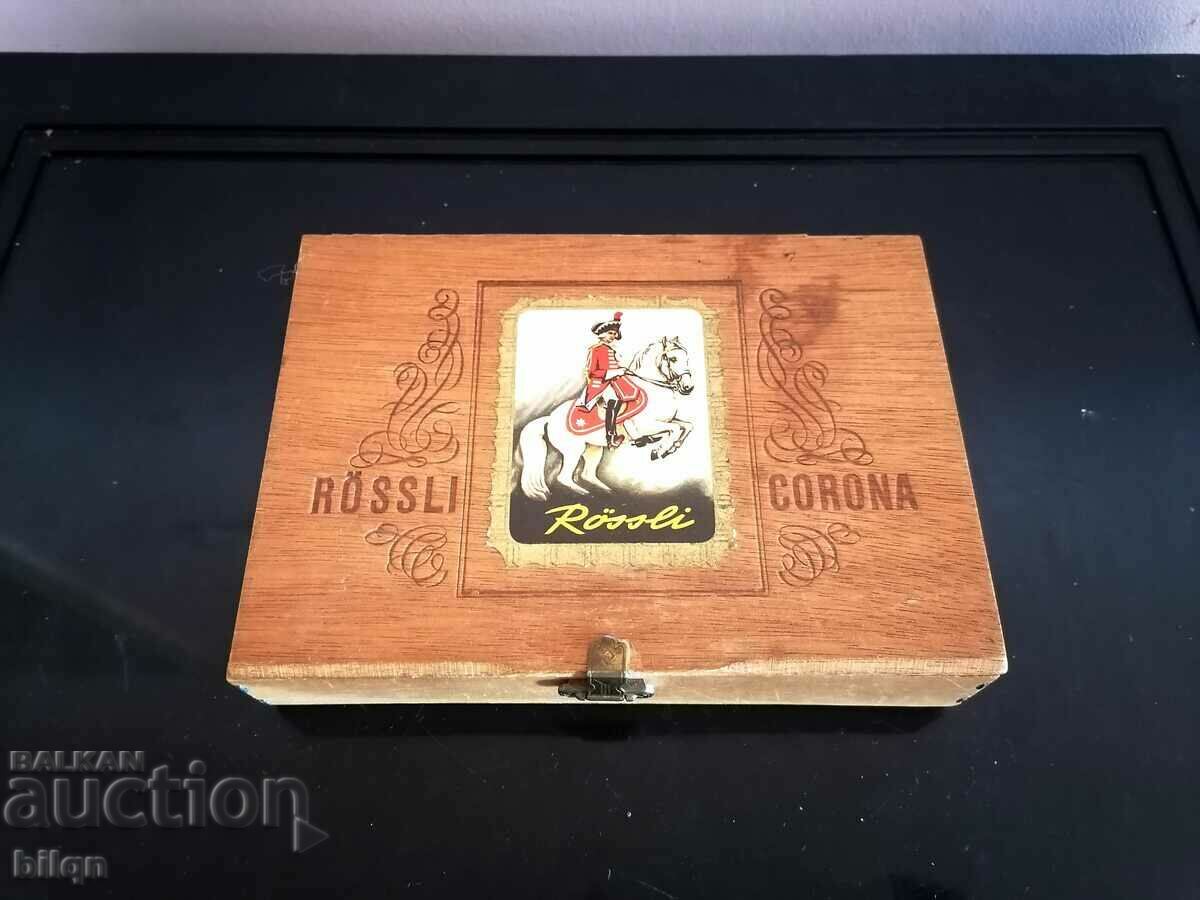 Rare Collectible Wooden Cigar Box