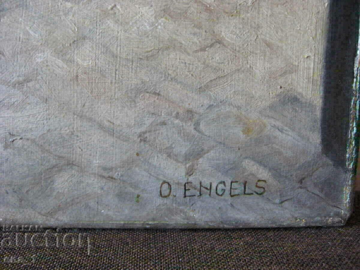 Delivery of Old painting by Belgian artist Leo Ennels from 1947 Delivery of Old painting by Belgian artist Leo Ennels from 1947