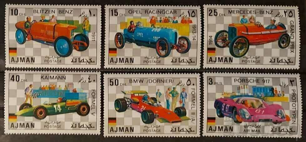 Ajman 1971 Cars/Flags MNH