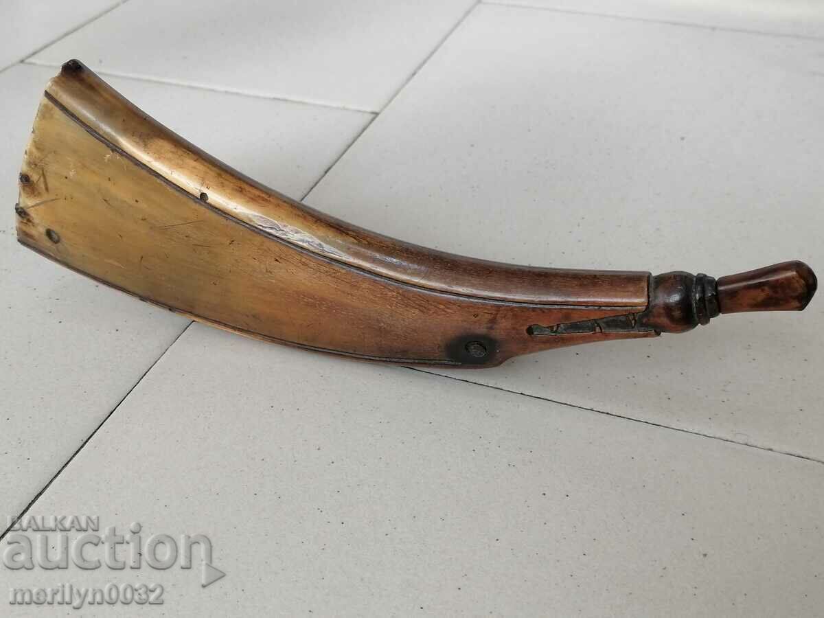 Ancient horned horn powder keg for pishtov - 5 Ancient horned horn powder keg for pishtov - 5