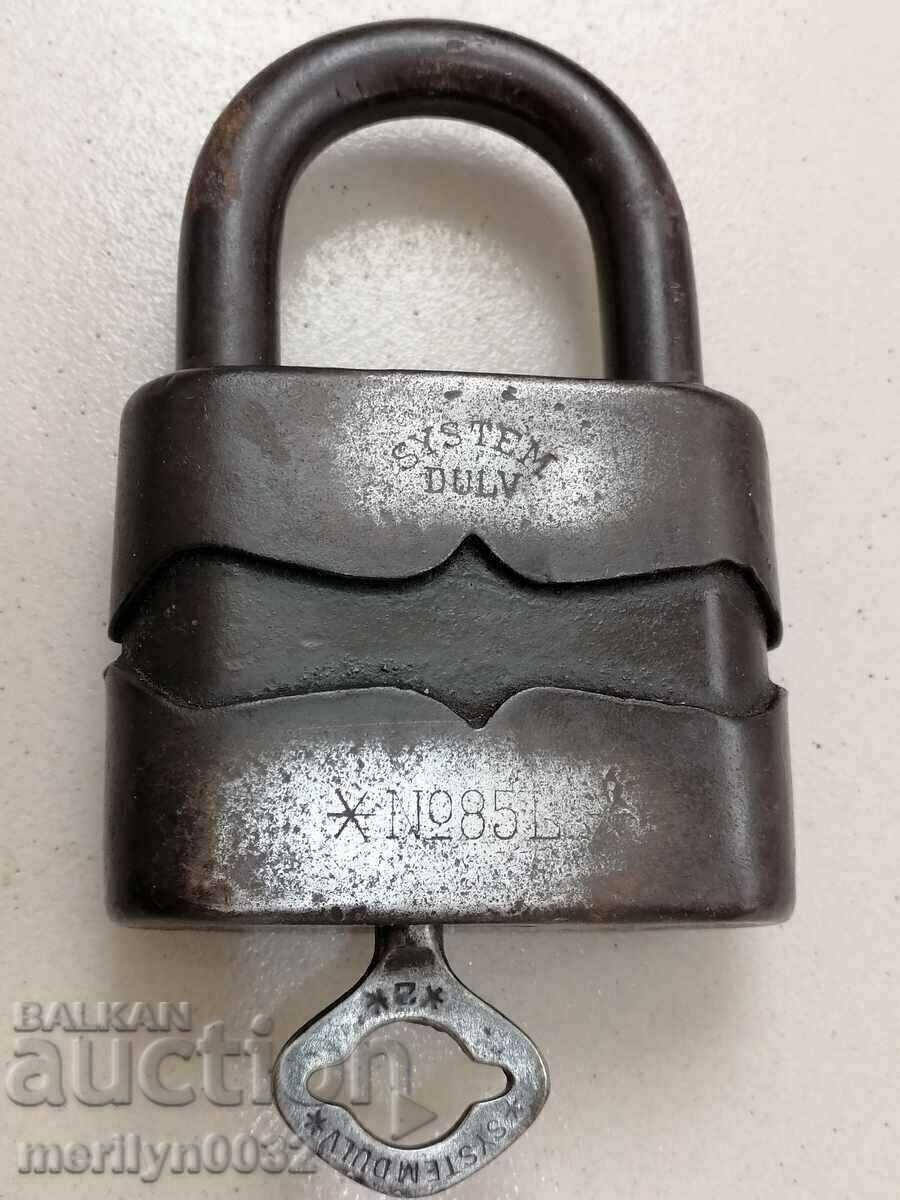Auction German LARGE padlock with key 1920s padlock suitcase lock Auction German LARGE padlock with key 1920s padlock suitcase lock
