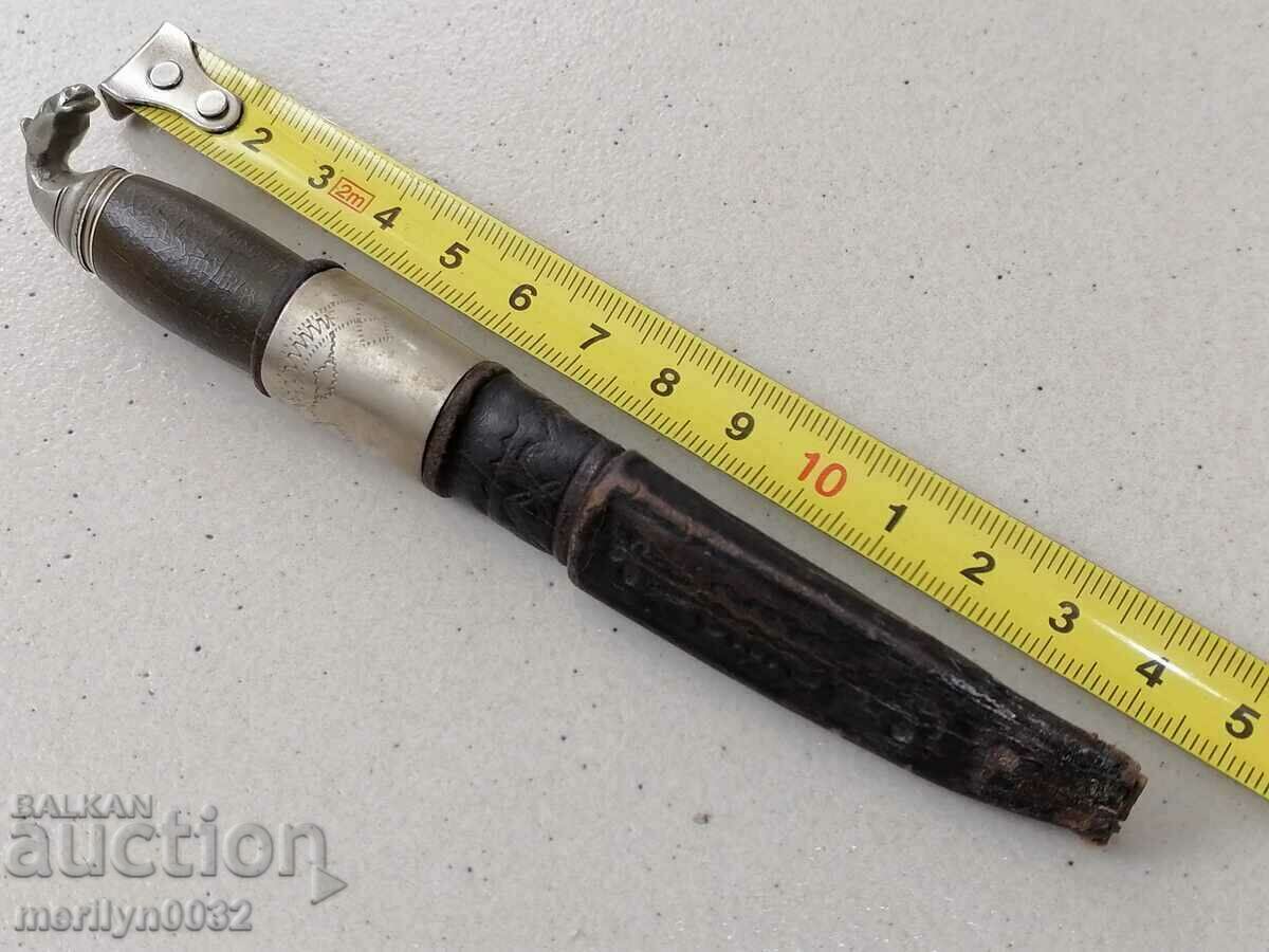 Auction  Old Finca knife with cania minion engravings ORIGINAL