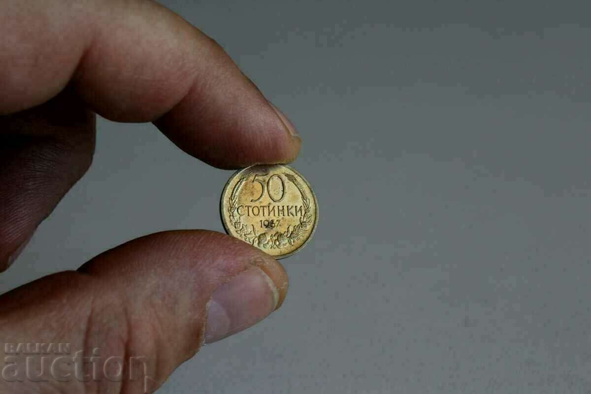 1937 MINT 50 HUNDRED COINS BULGARIA