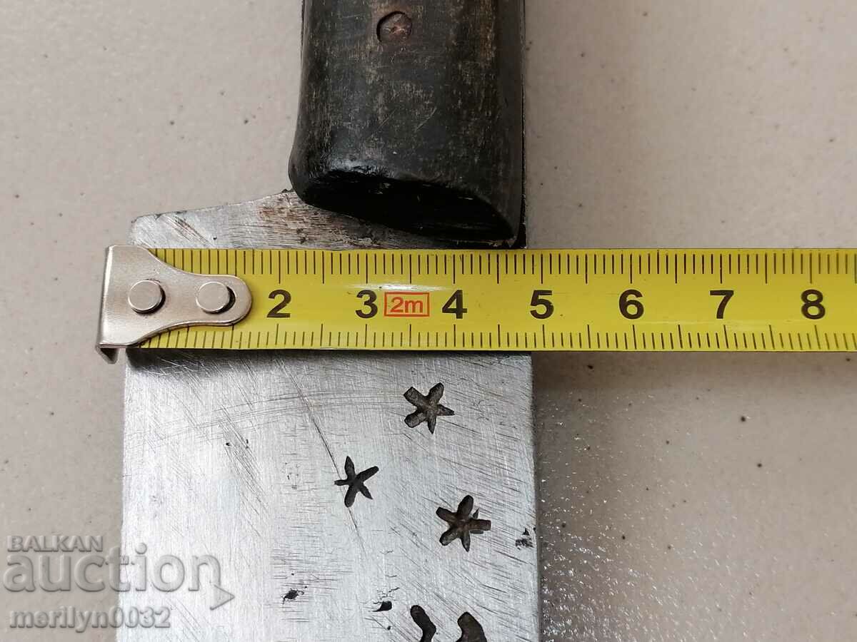 Shepherd's knife charred buffalo horn massive blade karakulak - 6