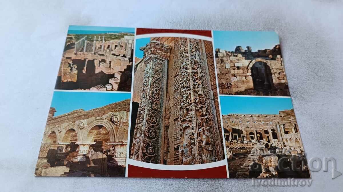 Carte poștală Libia Vederi ale Leptis Magna