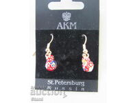 Fine women's Fabergé Egg earrings, new