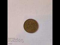 Γερμανία 10 pfennig 1924 έτος A Βερολίνο b47