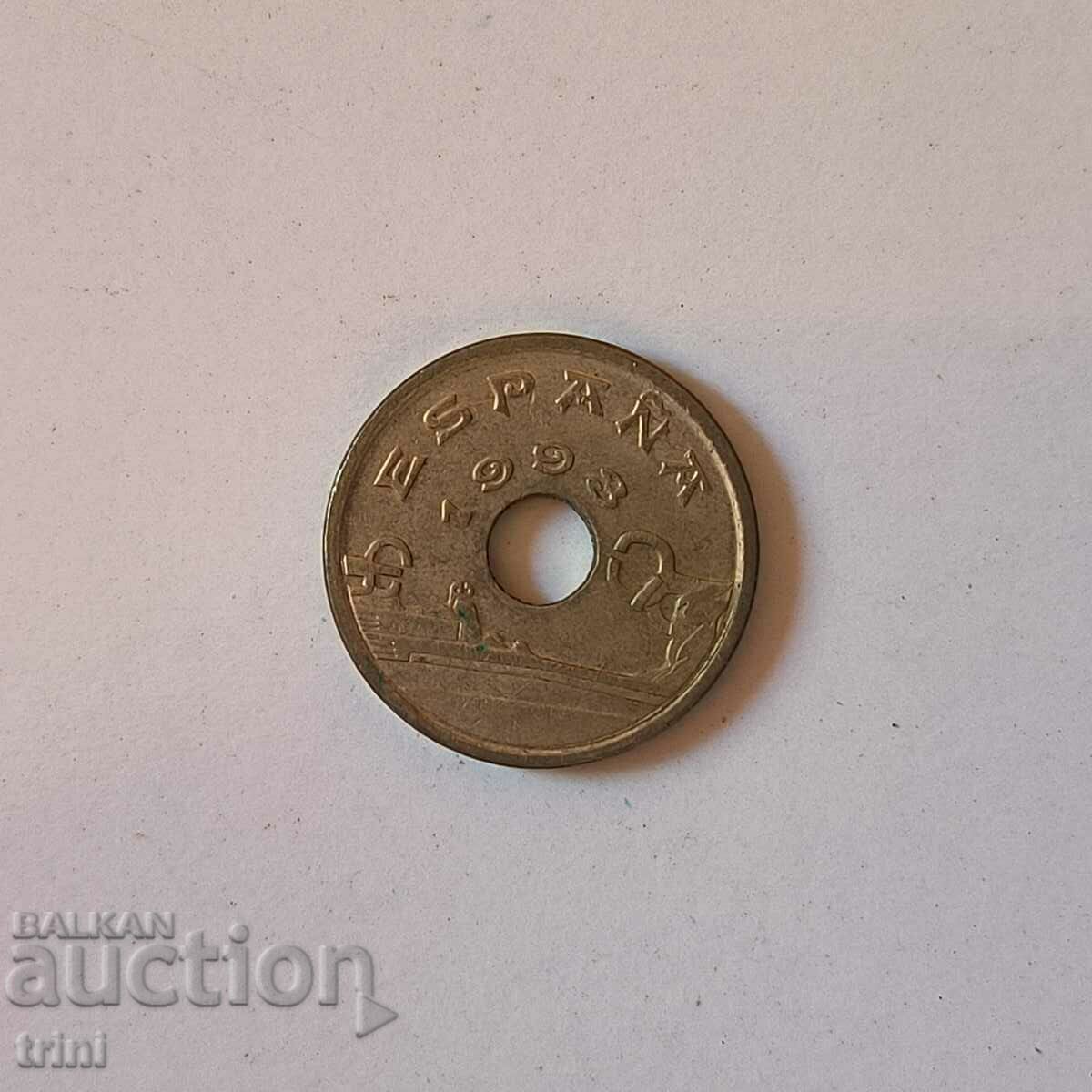 Spain 25 pesetas 1993 Basque Country b53 with price 1.50 BGN | € 0.77 Spain 25 pesetas 1993 Basque Country b53 with price 1.50 BGN | € 0.77