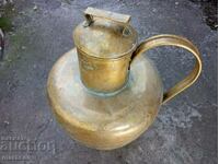 Old brass vessel, jug type