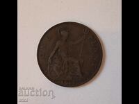 Great Britain 1 penny 1917 year b62
